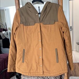 Kuhl Tan and Brown Utility Jacket